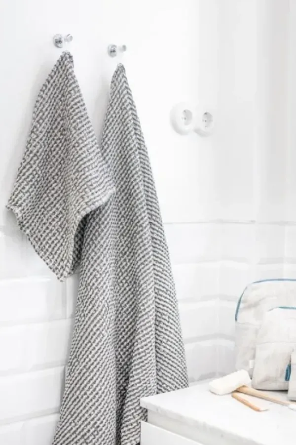 Clearance Gauhar - vohvelipyyhe, tummanharmaa Jooga|Kylpyhuonetekstiilit