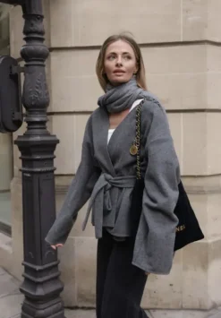 Discount Gauhar - Wool kietaisutakki, grey Ulkotakit Ja -Liivit