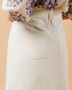 Clearance Grace&Mila - Maureen farkkuhame, ecru Mekot Ja Hameet