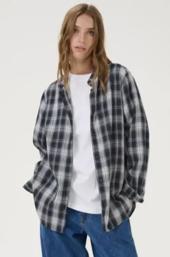 Online Harris ruutupaitis, tummansininen Paidat Ja Topit|Uutuudet