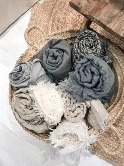 Online - Hannelin pellavainen torkkupeitto 130x170 cm Torkkupeitot