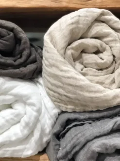 Clearance - Hannelin pellavainen päiväpeitto, 260x260 cm Päiväpeitot