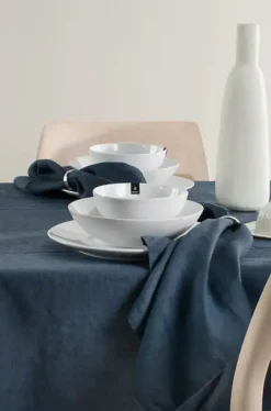 Clearance - pellavaservetit, 4kpl tummansininen Keittiötekstiilit