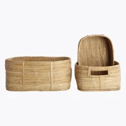 New - Chaka ovaalit rottinkikorit Kylpyhuonetarvikkeet|Säilytys