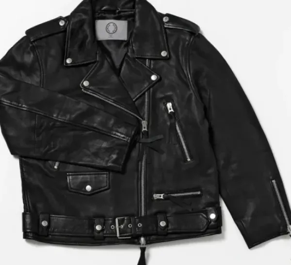 - Leah nahkatakki, musta Ulkotakit Ja -Liivit