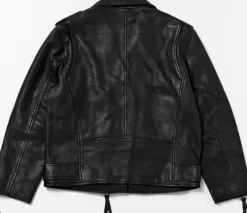 - Leah nahkatakki, musta Ulkotakit Ja -Liivit