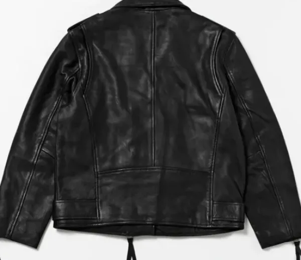 - Leah nahkatakki, musta Ulkotakit Ja -Liivit