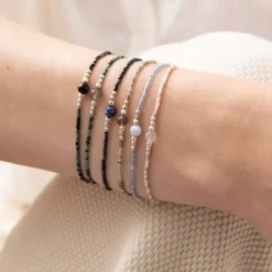 Clearance Iris rannekoru Lapis Lazuli, silver Rannekorut