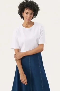 Outlet Jamina t-paita, bright white Paidat Ja Topit|Uutuudet