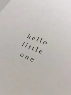 Clearance - Hello little one -kortti Kortit