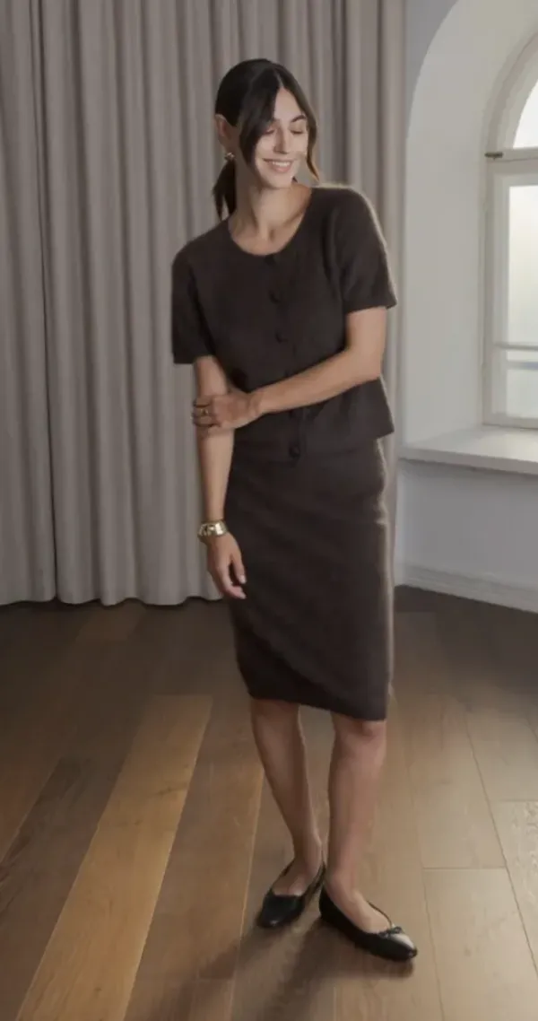 Discount Kaia cashmere hame, dark chocolate Mekot Ja Hameet|Uutuudet