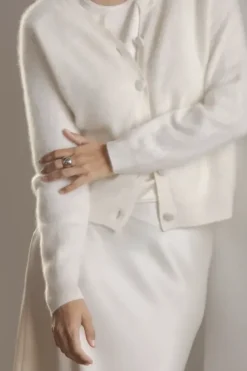 Outlet Karla cashmere neuletakki, cream Neuleet Ja Neuletakit|Juhlavaatteet