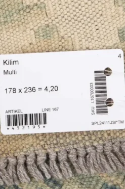 Outlet Kelim matto, multi #600 / 178x236cm Matot