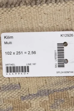 Kelim matto, multi custom #623 / 102x251cm Matot