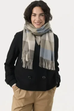 Discount Kitha huivi villaa, smokey olive Huivit Ja Kaulurit