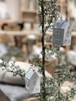 New - Talolyhty kuusenkoriste canal house, 2kpl Talolyhdyt