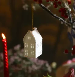 New - Talolyhty kuusenkoriste canal house, 2kpl Talolyhdyt