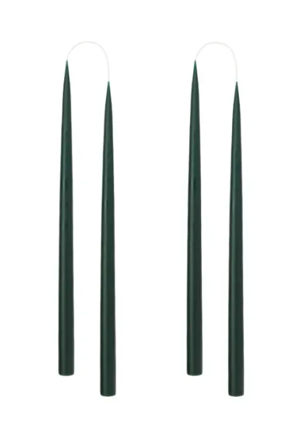 Outlet Kruunukynttilä pitkä 35cm, forest green Kynttilät Ja Lyhdyt