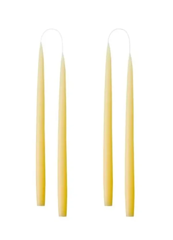 Outlet Kruunukynttilä pitkä 35cm, vaaleankeltainen Kynttilät Ja Lyhdyt