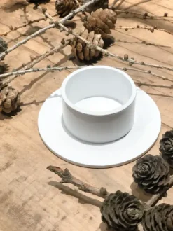 Best The Circle kynttilänjalka 5 cm, valkoinen Kynttilät Ja Lyhdyt