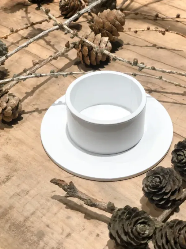 Sale The Circle kynttilänjalka 7 cm, valkoinen Kynttilät Ja Lyhdyt