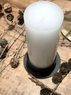 Sale The Circle kynttilänjalka 7 cm, valkoinen Kynttilät Ja Lyhdyt