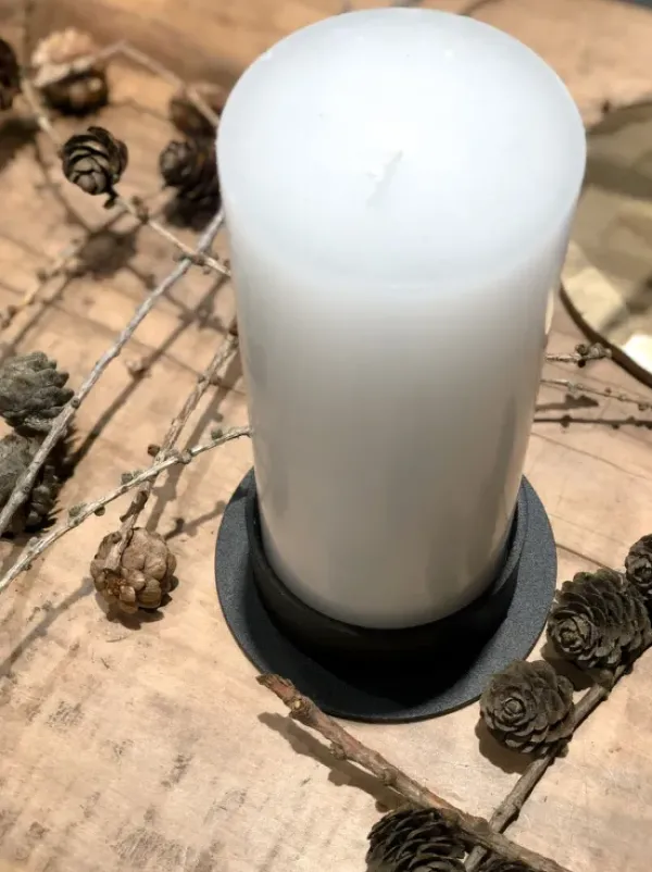 Sale The Circle kynttilänjalka 7 cm, valkoinen Kynttilät Ja Lyhdyt