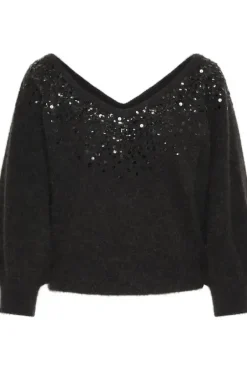 Outlet Malan neule, black Neuleet Ja Neuletakit|Juhlavaatteet