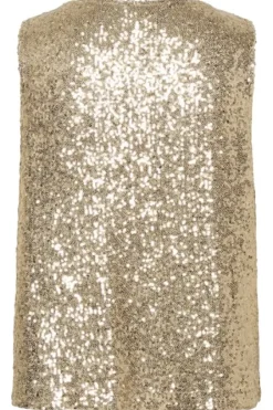 Malikka toppi, gold Paidat Ja Topit|Juhlavaatteet