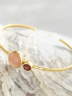 Best Memorable Peach Moonstone Garnet GP rannekoru Rannekorut