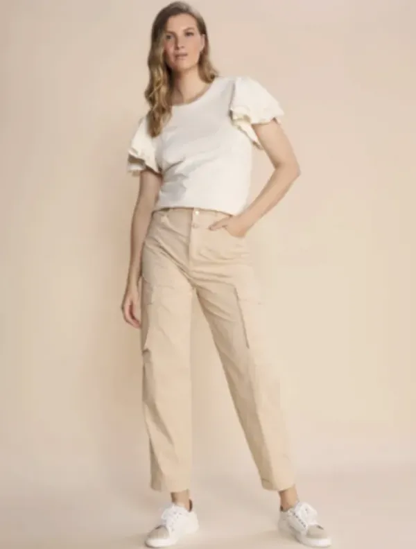 New - Adeline Rosita housut, cement, ankle Farkut Ja Housut