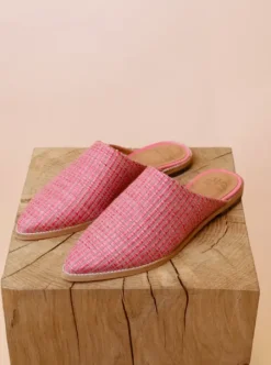 Sale - Doha Raffia Flat pistokkaat, camellia rose Korkokengät Ja Ballerinat