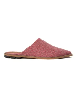 Sale - Doha Raffia Flat pistokkaat, camellia rose Korkokengät Ja Ballerinat