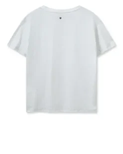 Hot - Main t-paita Deco V-kaulus, white Paidat Ja Topit