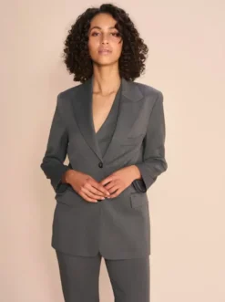 New - Mandi Halin bleiseri, dark grey melange Bleiserit Ja Liivit