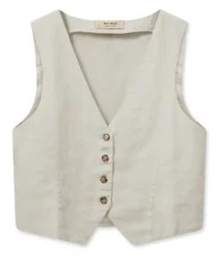 Sale - Melka Tili pellavaliivi, cement Paidat Ja Topit|Bleiserit Ja Liivit