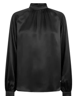 - Sille Glossi Blouse, Black Paidat Ja Topit
