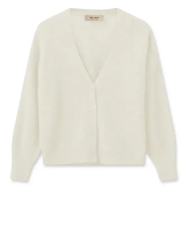 Clearance - Thora lyhyt neuletakki, ecru Neuleet Ja Neuletakit