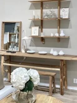 Online - seinähyllykkö, öljytty tammi Muut Huonekalut