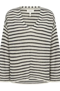 New Nahni neulepusero, navy natural stripe Neuleet Ja Neuletakit|Uutuudet