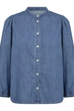 Clearance Nicolie paita, medium blue denim Paidat Ja Topit|Uutuudet