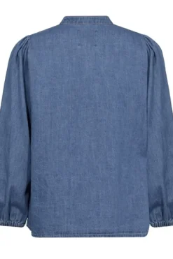 Clearance Nicolie paita, medium blue denim Paidat Ja Topit|Uutuudet