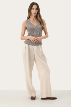 Nikkia toppi, french oak and navy stripe Paidat Ja Topit|Uutuudet