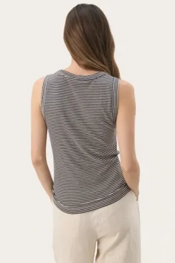 Nikkia toppi, french oak and navy stripe Paidat Ja Topit|Uutuudet