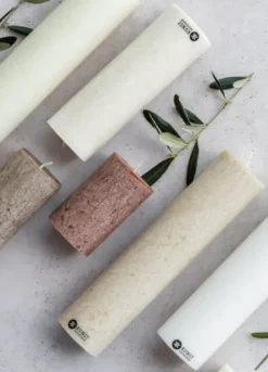 Hot Oliiviöljykynttilä 6 cm x 10cm, sand Kynttilät Ja Lyhdyt