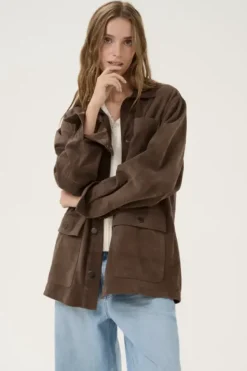 New Olly Suede mokkatakki, delicioso Ulkotakit Ja -Liivit|Uutuudet