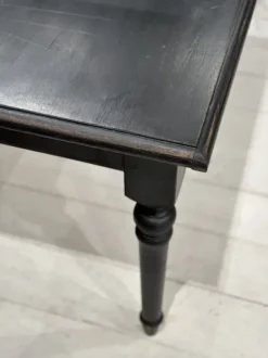 New - Vintage ruokapöytä, musta Vanhat Puuhuonekalut