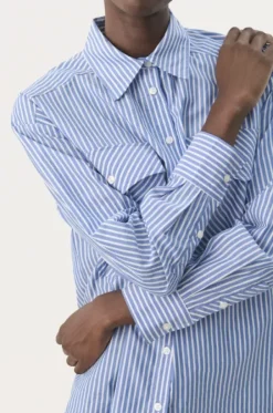 Best Parinaz paita, amparo blue stripe Paidat Ja Topit|Uutuudet