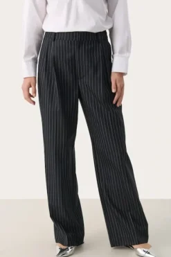 Best - Cherra pants, Dark navy pinstripe Farkut Ja Housut|Uutuudet
