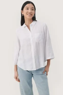 New - Cindie paitapusero, bright white Paidat Ja Topit